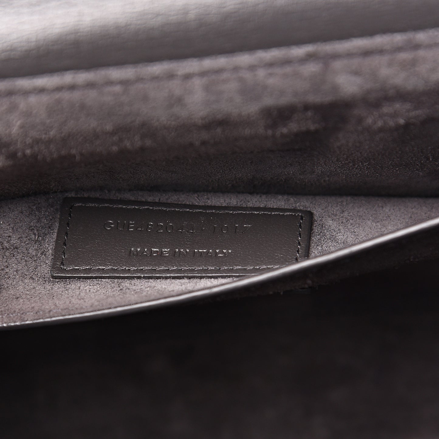 Smooth Calfskin Suede Medium Bellechasse Grey