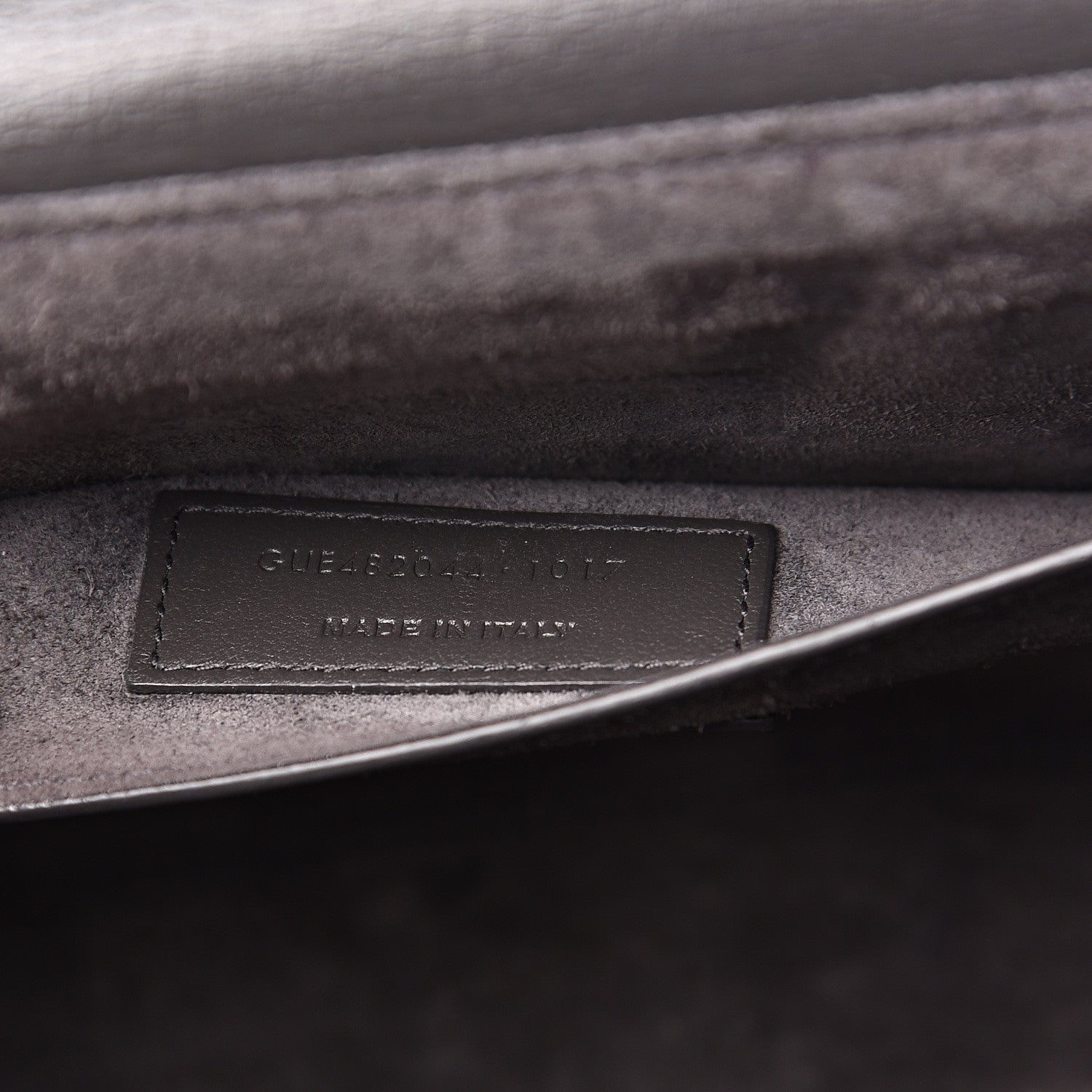 Saint Laurent Smooth Calfskin Suede Medium Bellechasse Grey 6 of 20