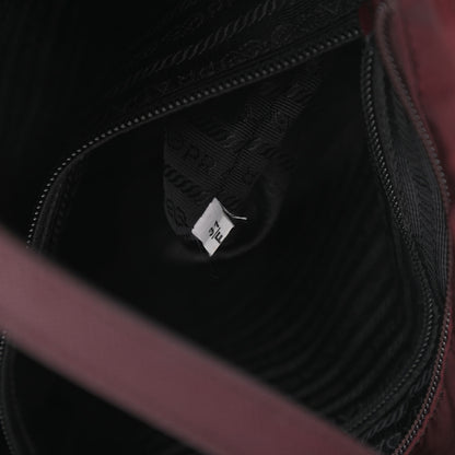 Prada Tessuto Nylon Saffiano Tote Granato 9 of 10