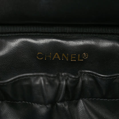 Chanel Lambskin Vanity Cosmetic Case Black 6 of 9