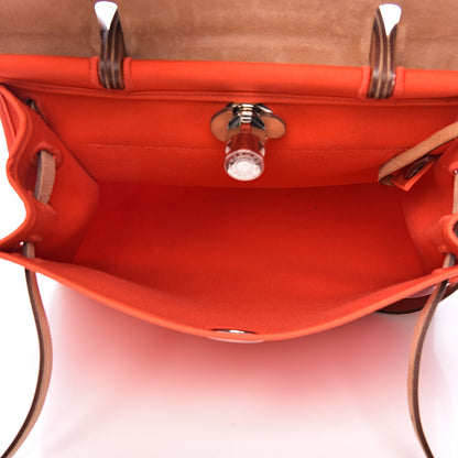 Hermes Vache Hunter Toile Herbag Zip 31 PM Capucine Fauve 6 of 24