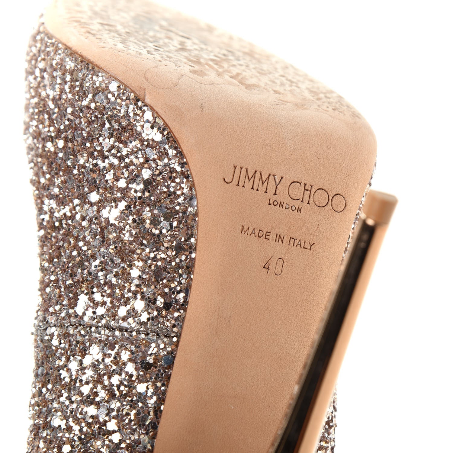 Jimmy Choo Coarse Glitter Romy 100 Pumps 40 9 of 9