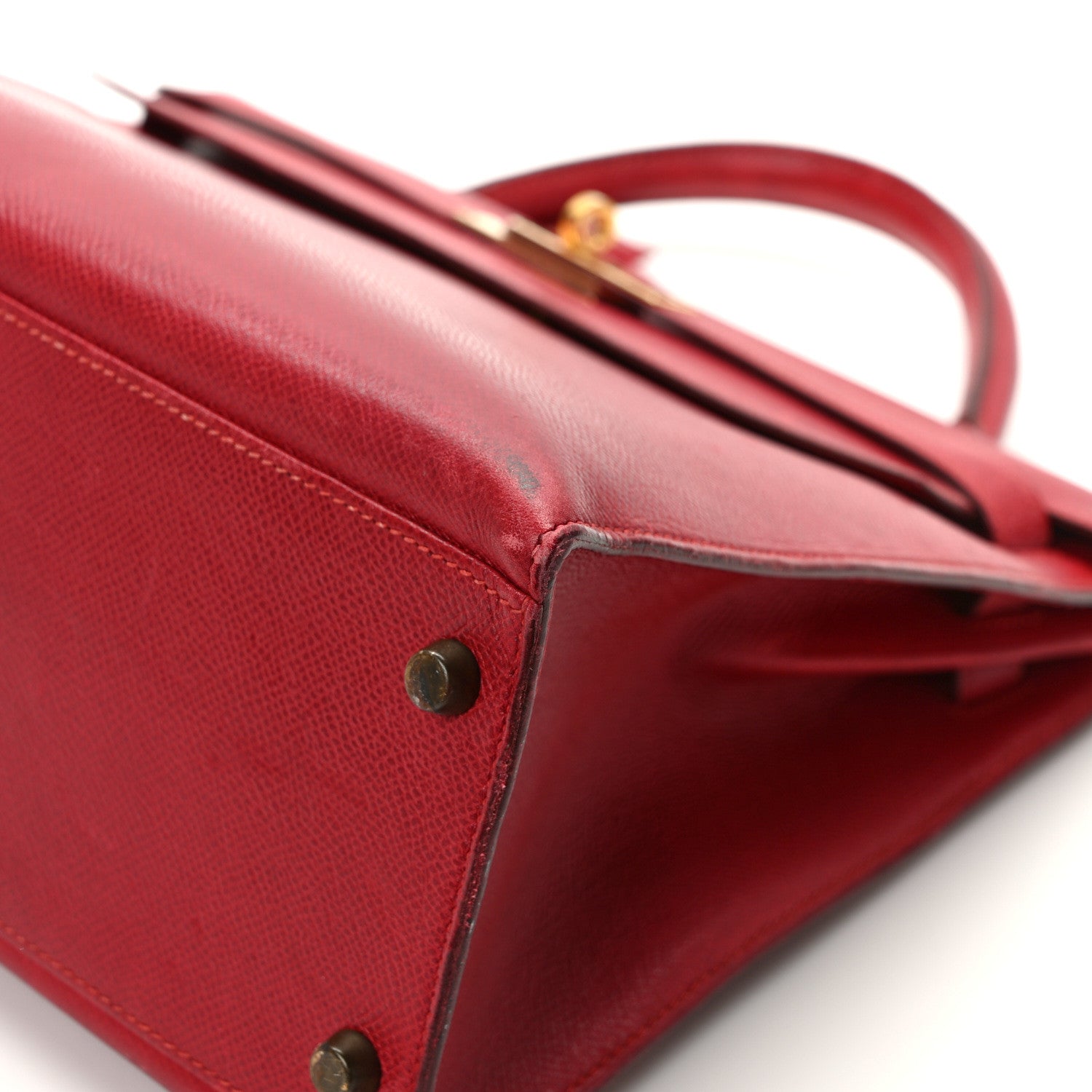 Hermes Courchevel Kelly Sellier 32 Rouge Vif 12 of 14