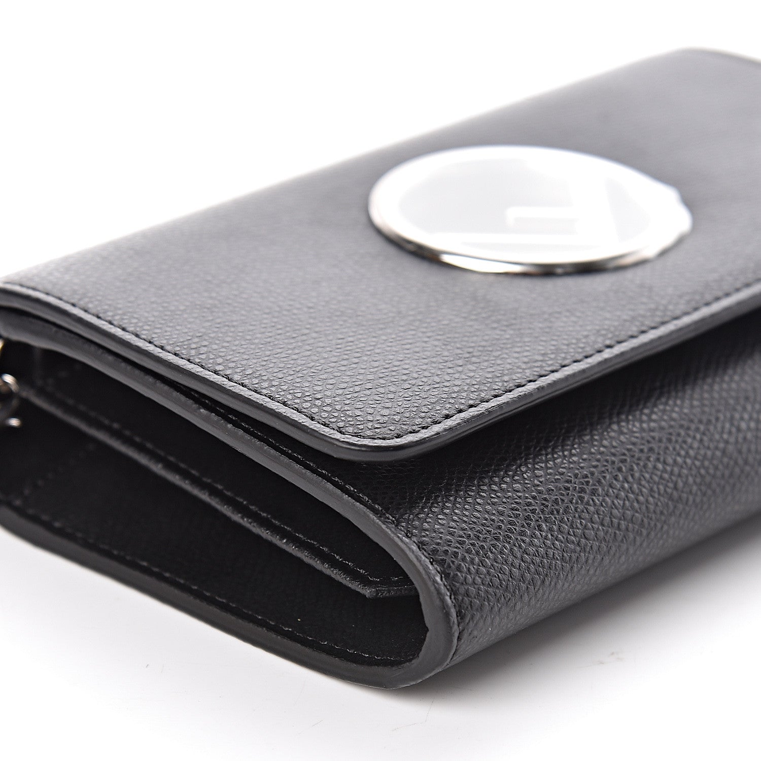 Fendi Vitello Cruise F is Fendi Wallet on Chain Black 9 of 10