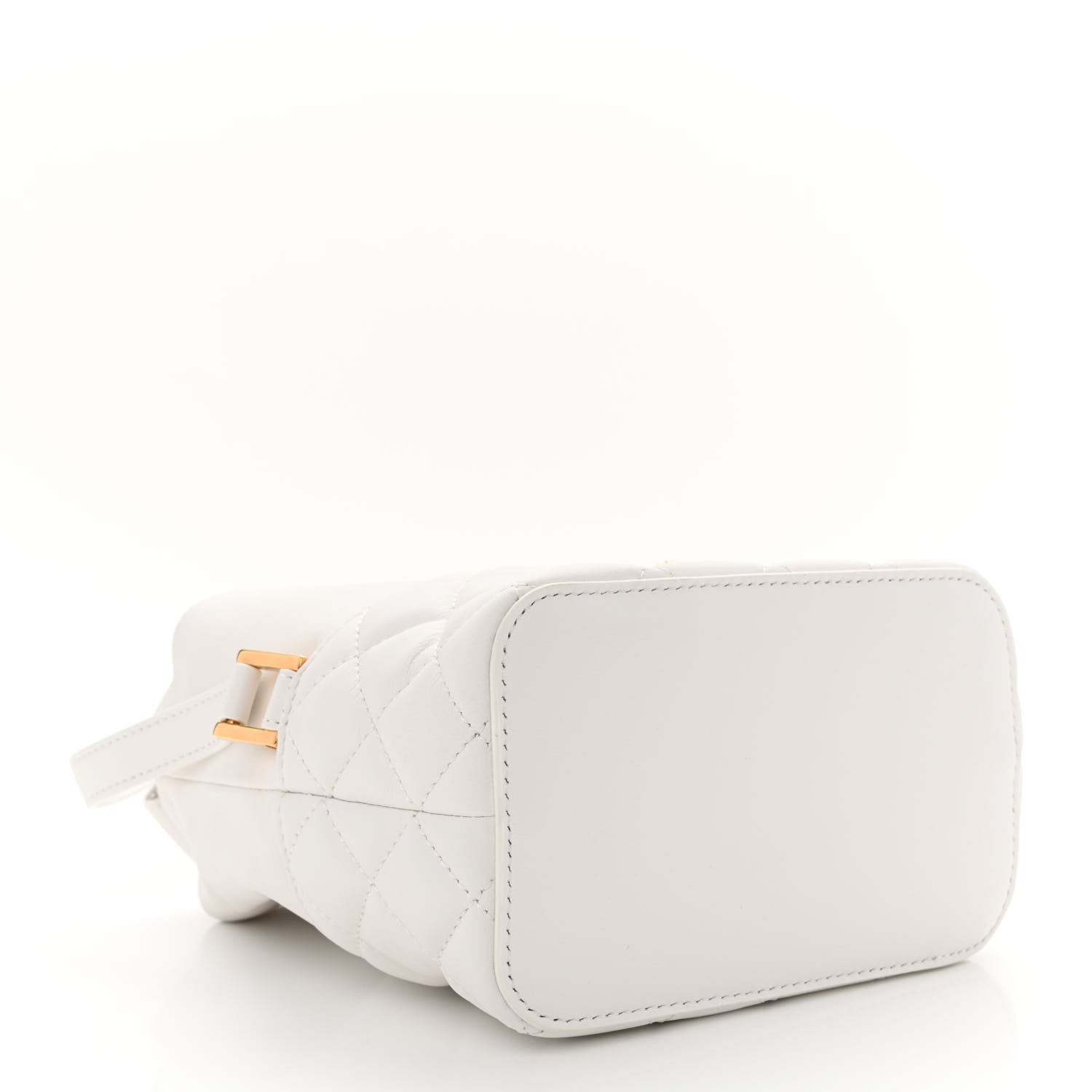 Versace Nappa Quilted Medusa Bucket Bag White 4 of 10