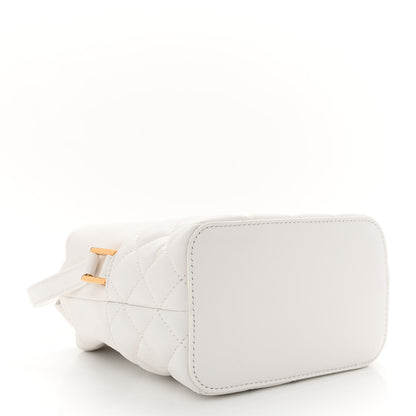 Versace Nappa Quilted Medusa Bucket Bag White 4 of 10