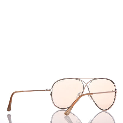 Tom Ford Tom N.4 Private Collection Aviator Sunglasses Rose Gold Brown 4 of 7