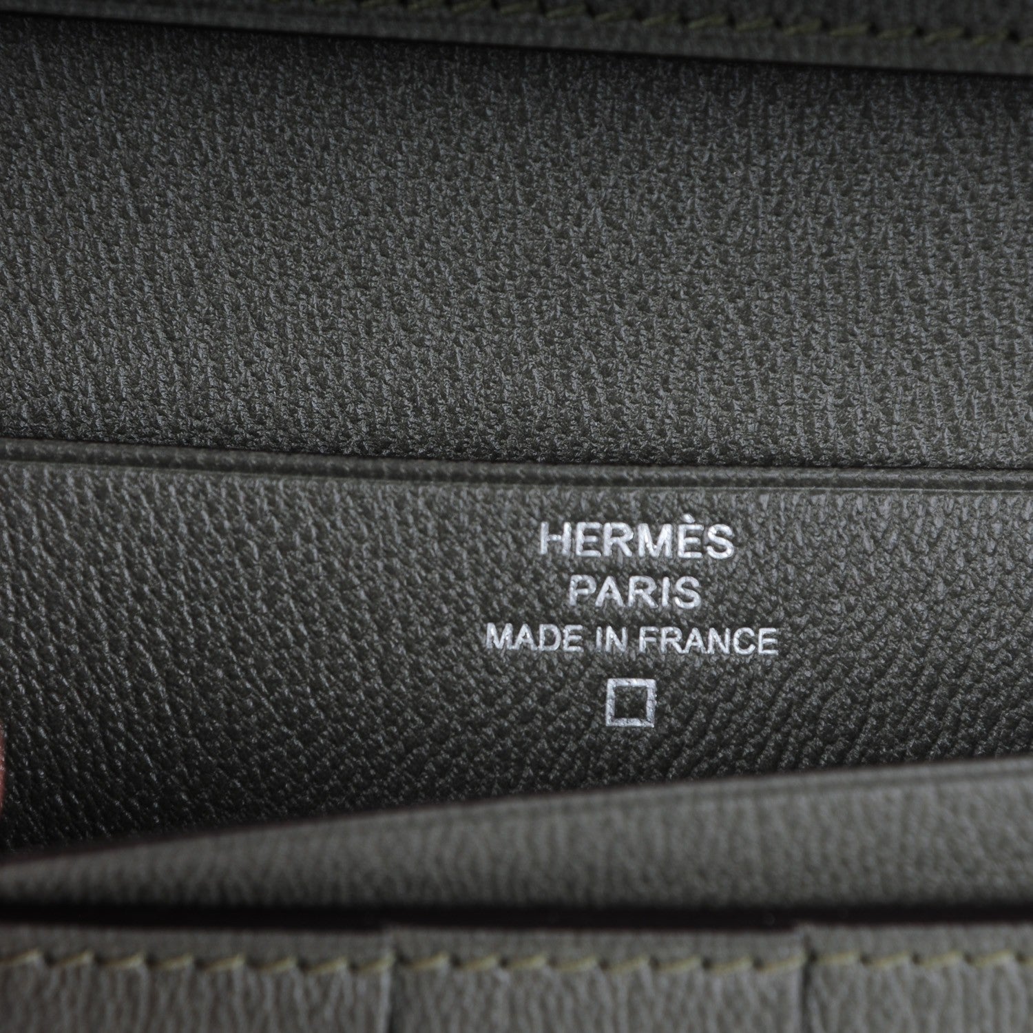 Hermes Shiny Alligator Bearn Wallet Gris Tourterelle 7 of 8