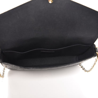 Louis Vuitton Empreinte Pochette Felicie Chain Wallet Black 5 of 9
