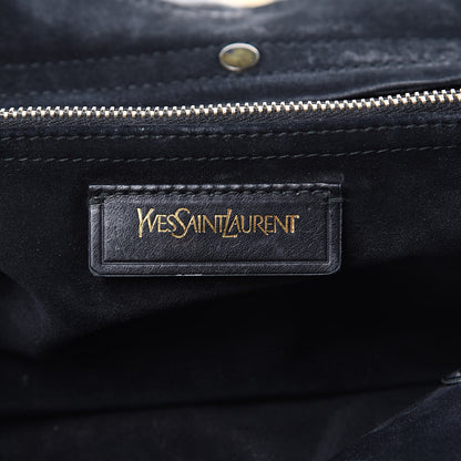 Saint Laurent Calfskin Canvas Medium Muse Two Black 6 of 22