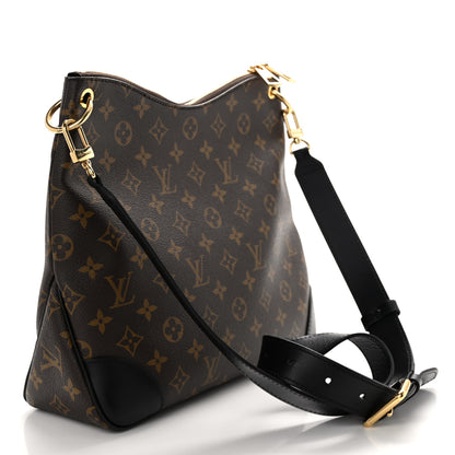 Louis Vuitton Monogram Odeon MM Black 4 of 11