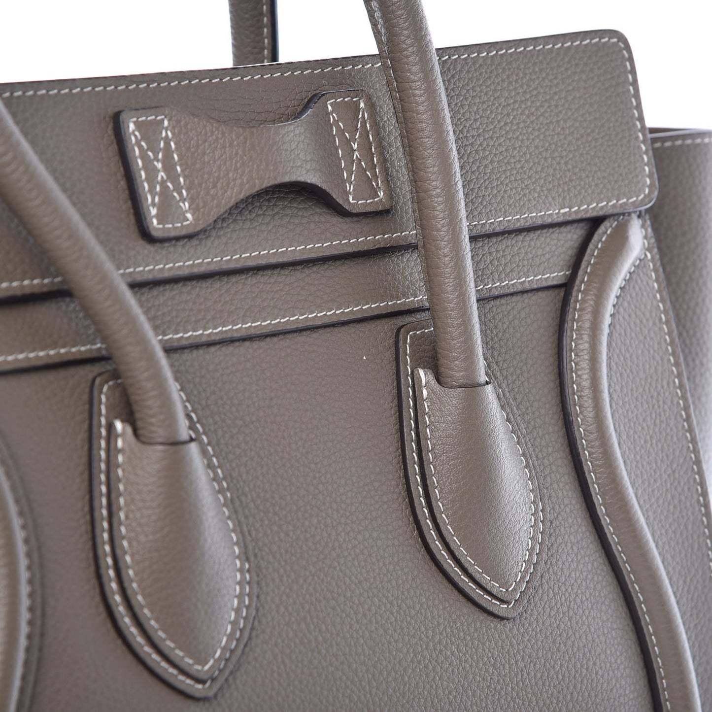 Drummed Calfskin Micro Luggage Souris