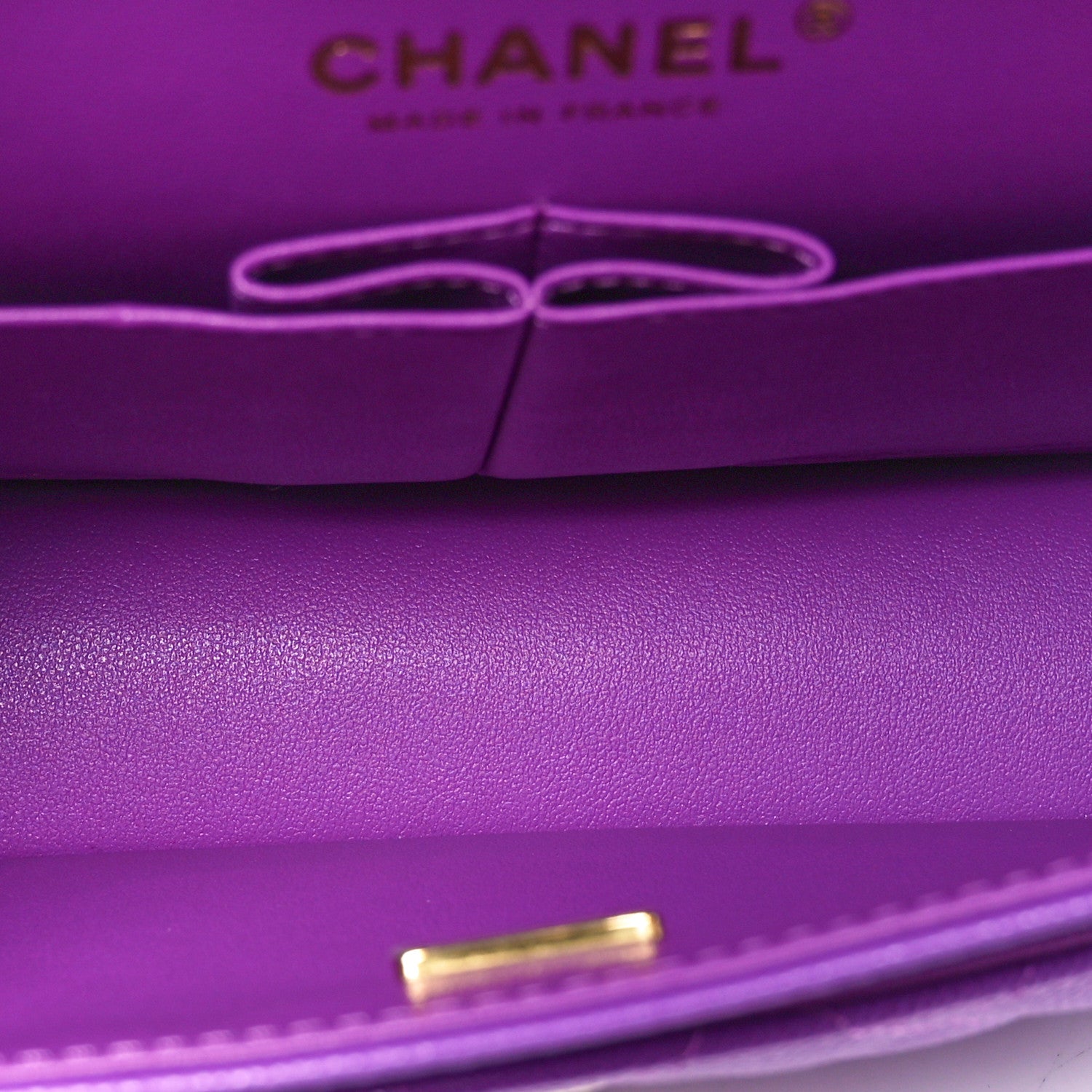 Chanel Caviar Quilted Medium Double Flap Purple 5 of 11