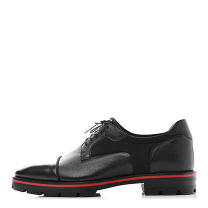 Christian Louboutin Smooth Textured Calfskin Mika Sky Mens Flats 42 Black 1 of 10