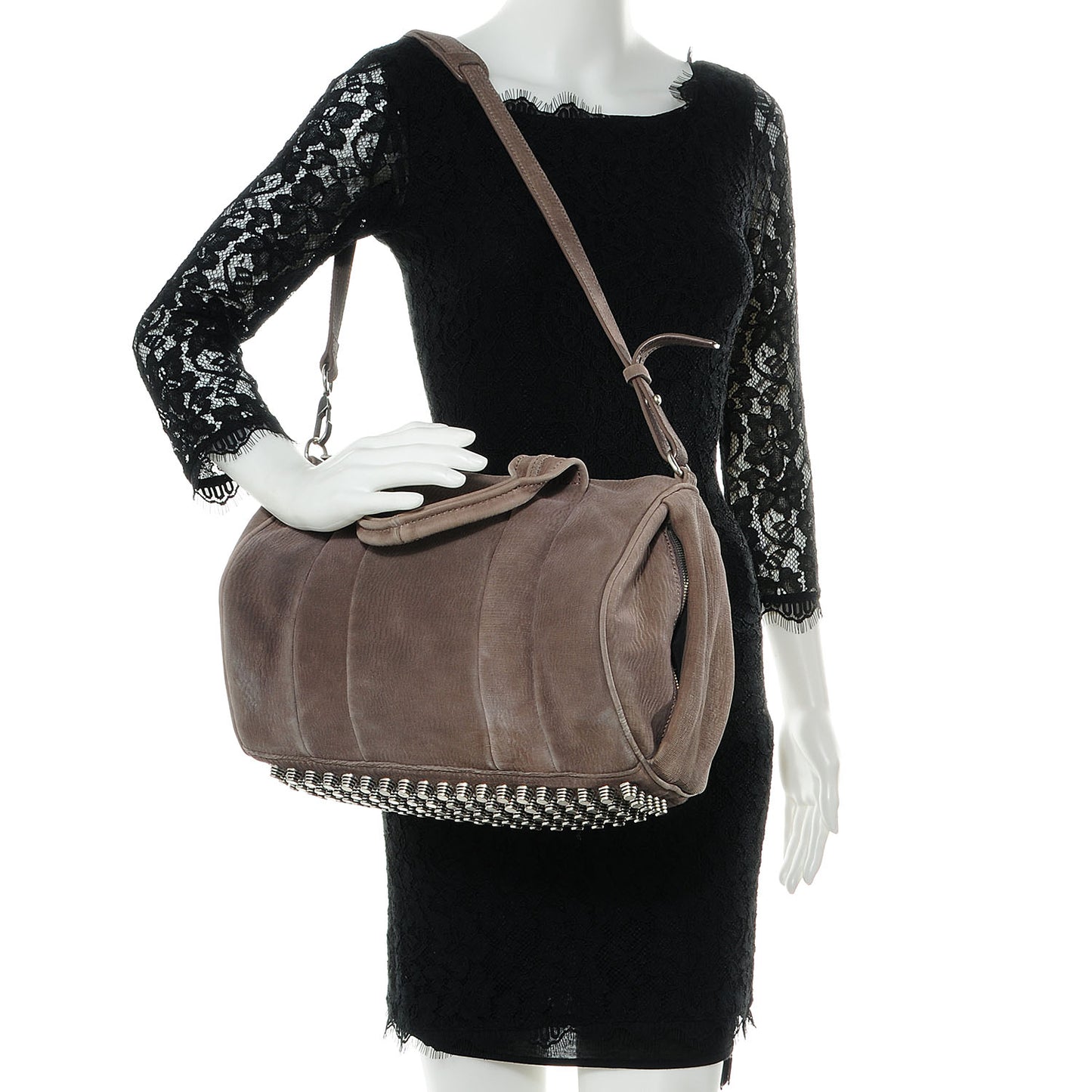 Laser Cut Rocco Satchel Grey