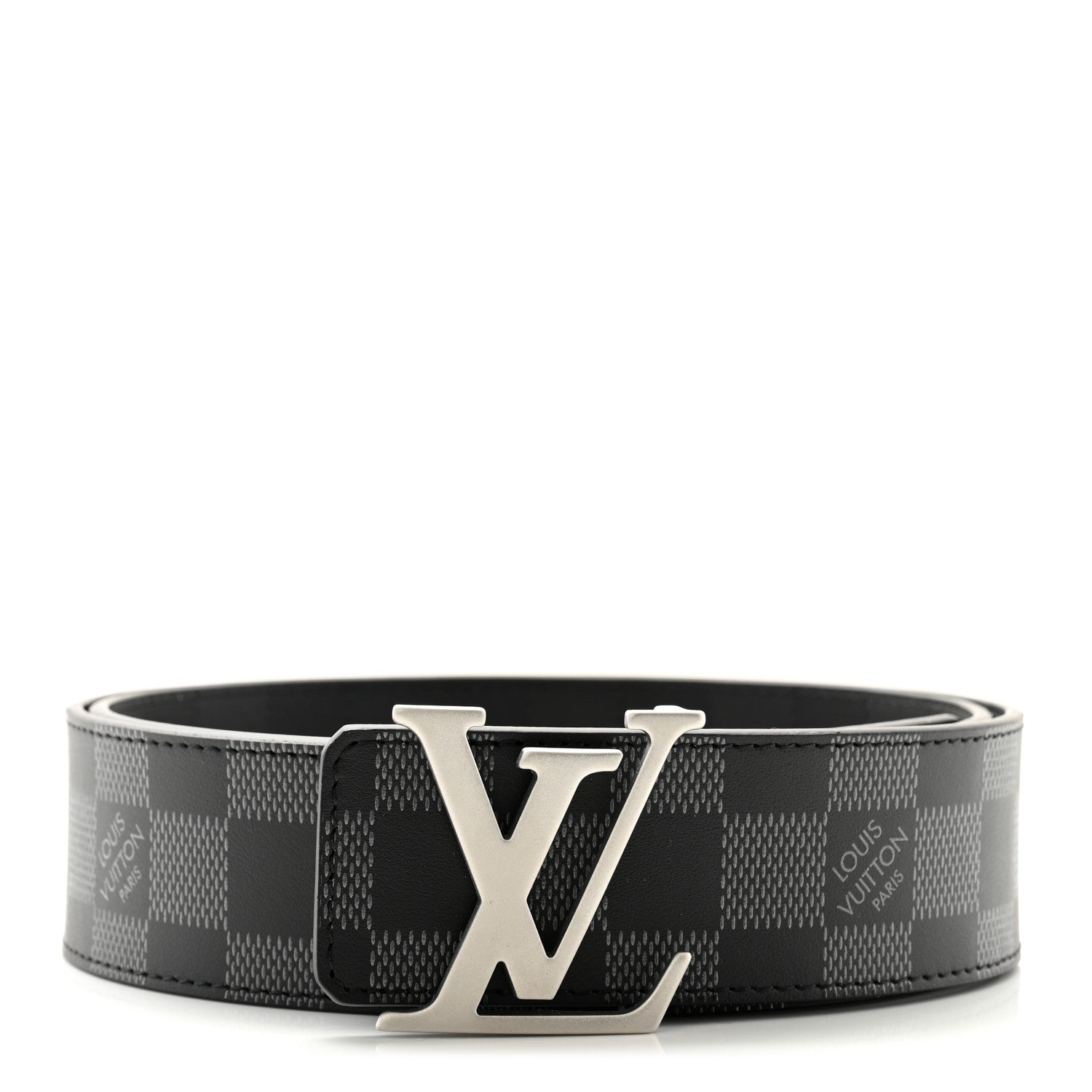 Louis Vuitton Damier Infini 40mm LV Initiales Belt 85 34 Black 1 of 6