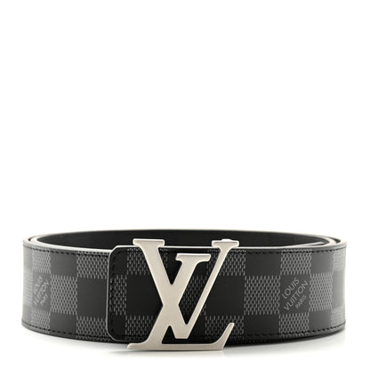 Louis Vuitton Damier Infini 40mm LV Initiales Belt 85 34 Black 1 of 6