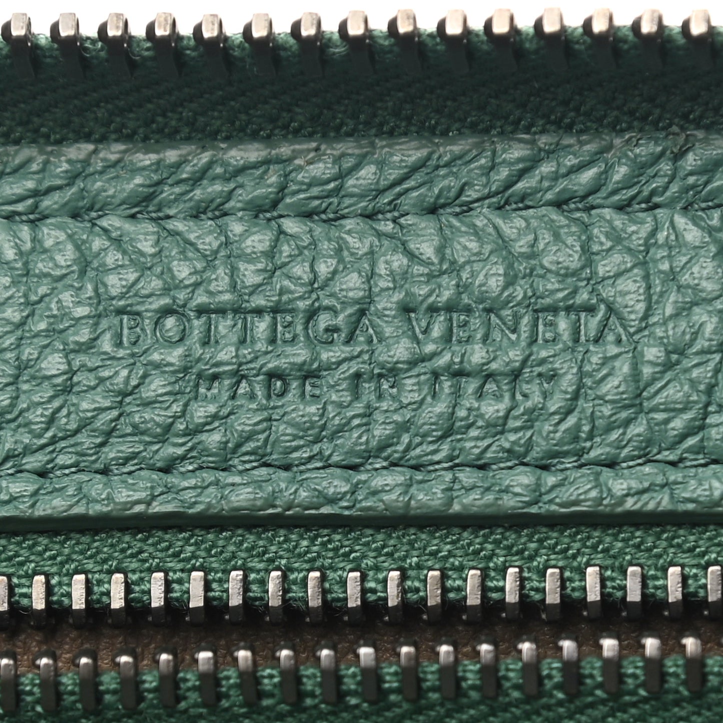Nappa Intrecciato Zip Around Wallet Light Green