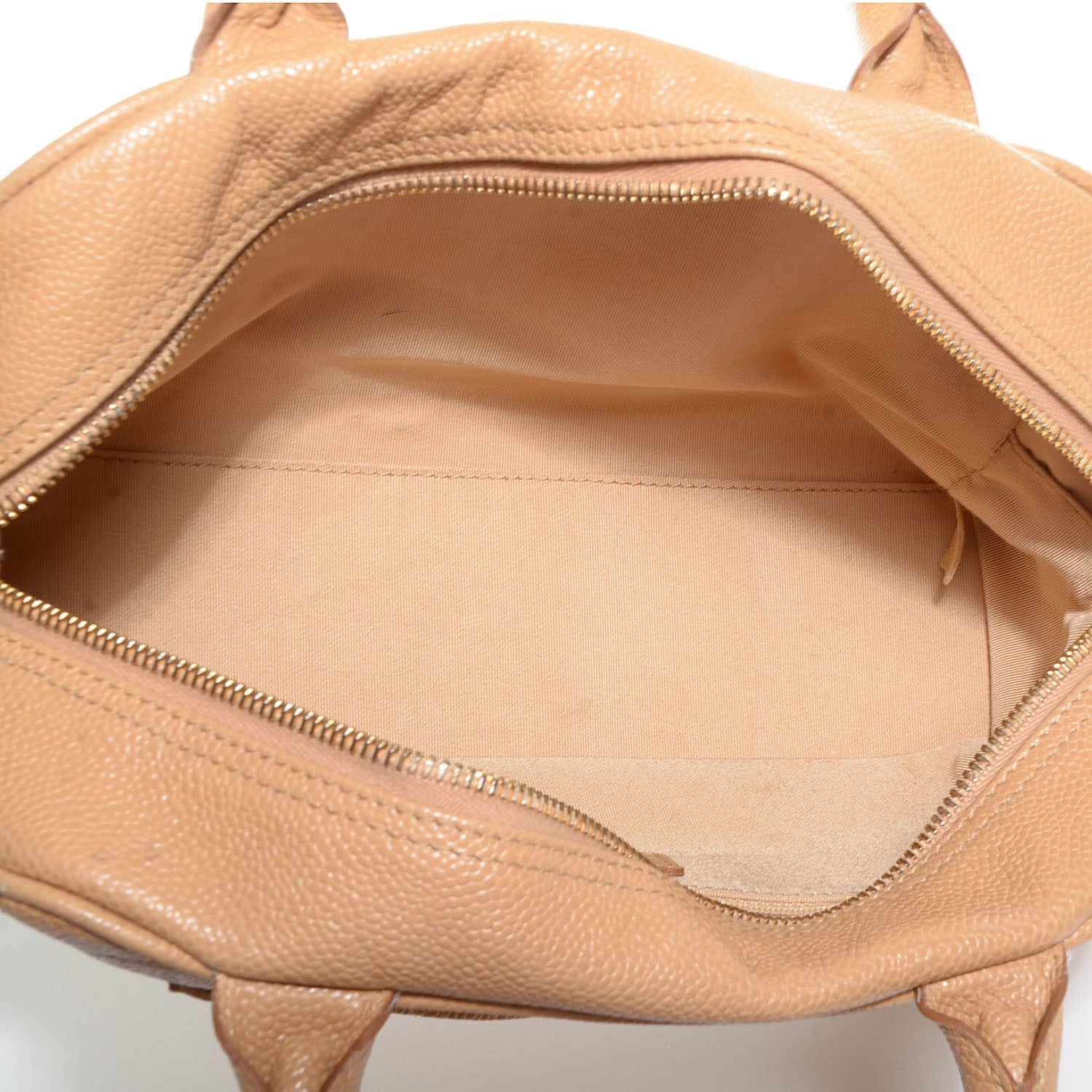 Chanel Caviar Quilted Small Bowler Beige 4 of 7