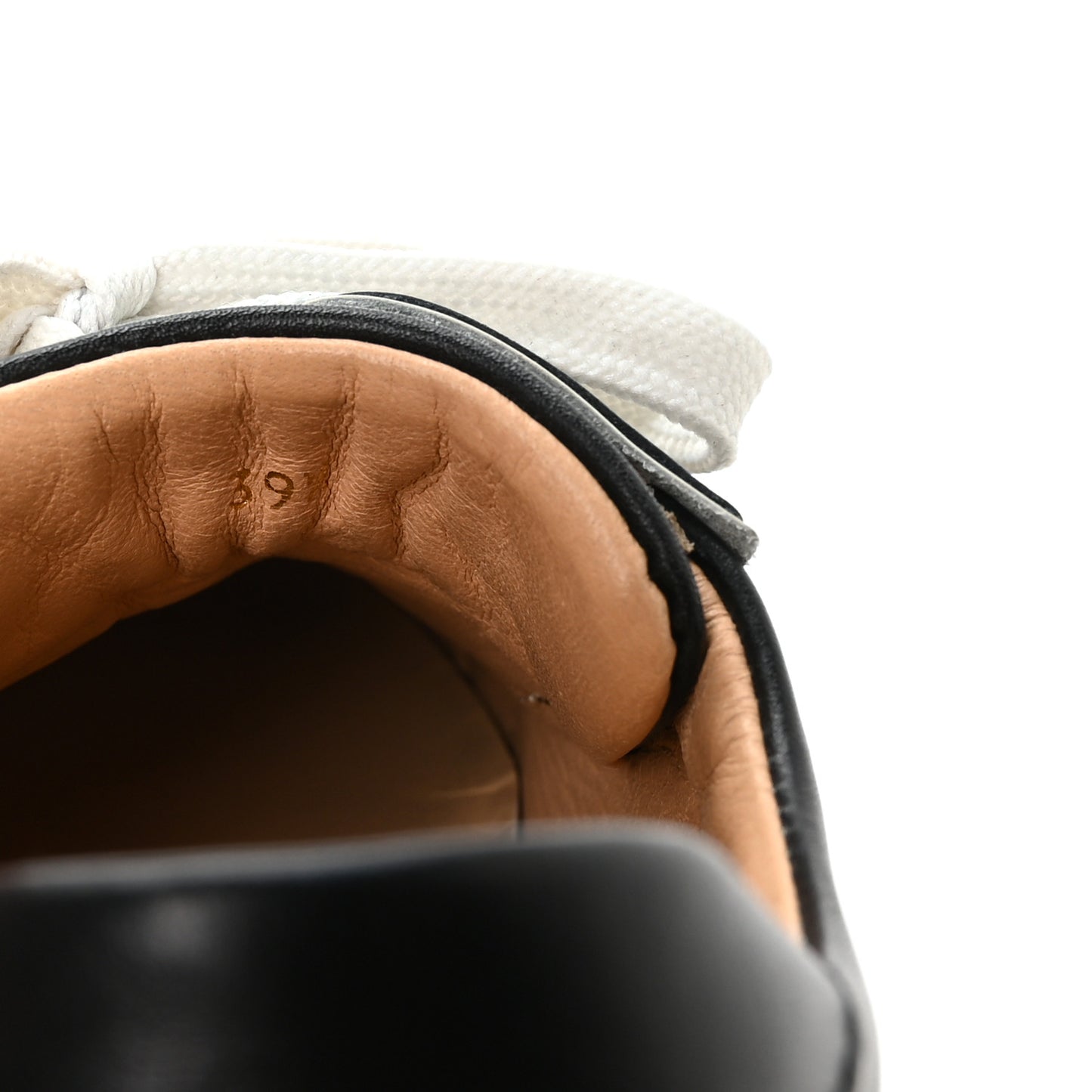 Calfskin Vierissima Flat Sneakers 39.5 Black