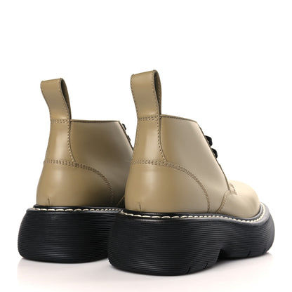 Bottega Veneta Calfskin Bounce Lace Up Ankle Boots 37.5 All Spice Black 4 of 7