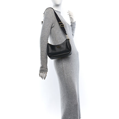 Prada Saffiano Lux Re-Edition 2005 Shoulder Bag Black 2 of 13