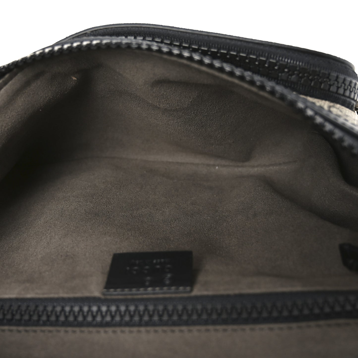 GG Supreme Monogram Large Belt Bag Beige Ebony Black