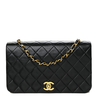Chanel Lambskin Quilted Small Single Flap Black 1 of 9