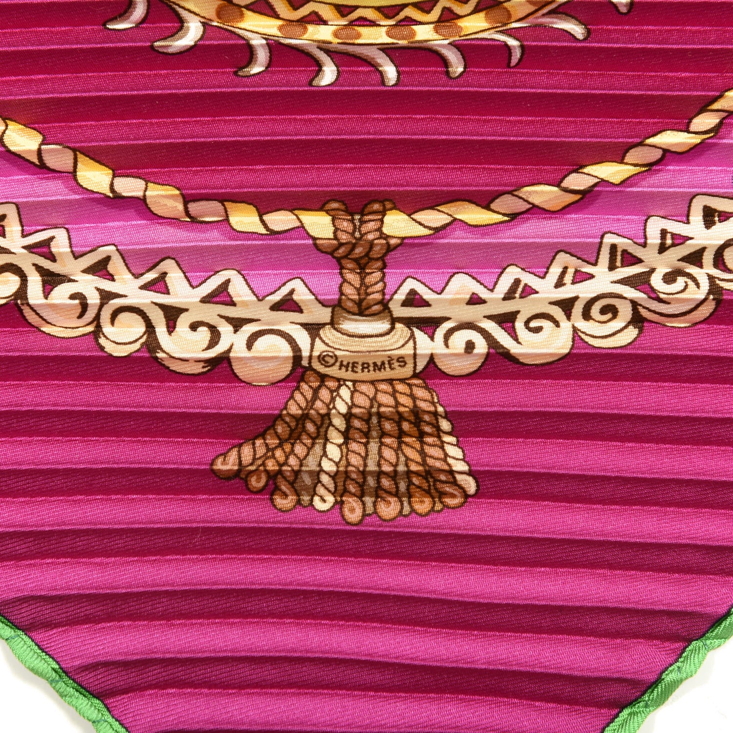Hermes Silk Paperoles Plisse Scarf 3 of 5