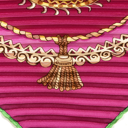 Hermes Silk Paperoles Plisse Scarf 3 of 5