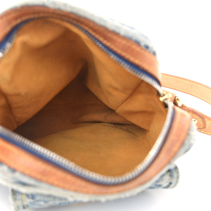 Louis Vuitton Denim Camera Bag Blue 5 of 13