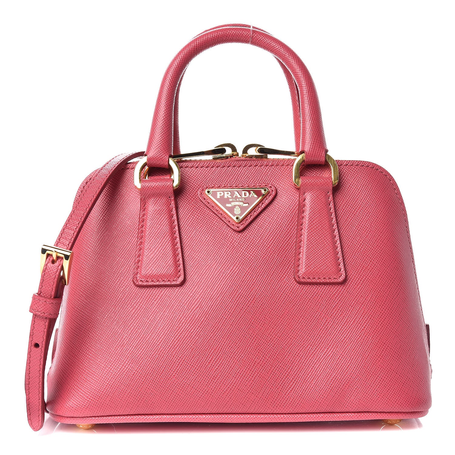 Prada Saffiano Lux Mini Promenade Tote Peonia 1 of 13