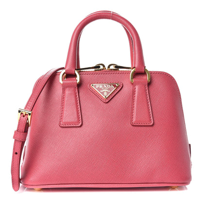 Prada Saffiano Lux Mini Promenade Tote Peonia 1 of 13