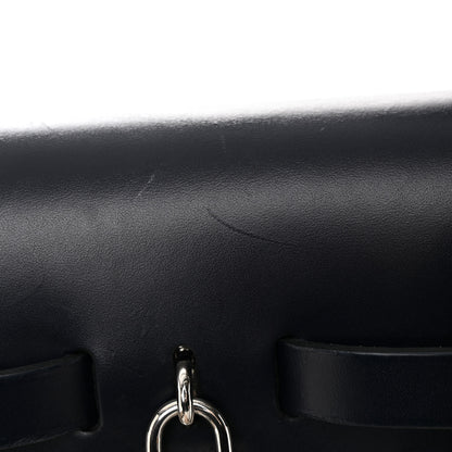 Hermes Toile Officier Vache Hunter Herbag Zip 31 PM Etoupe Bleu Indigo 11 of 19