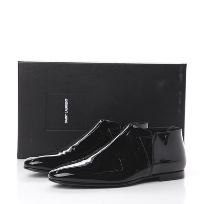 Saint Laurent Patent Ankle Boots 40 Black 9 of 9