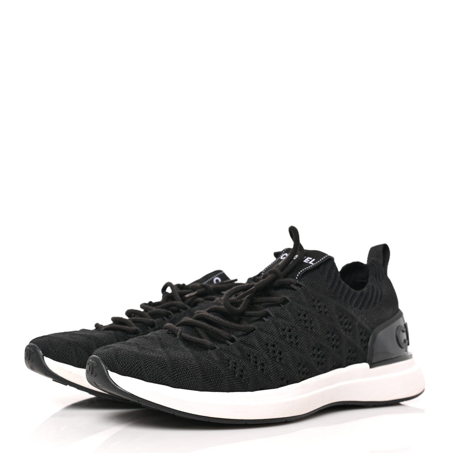 Fabric Logo Sneakers 39 Black