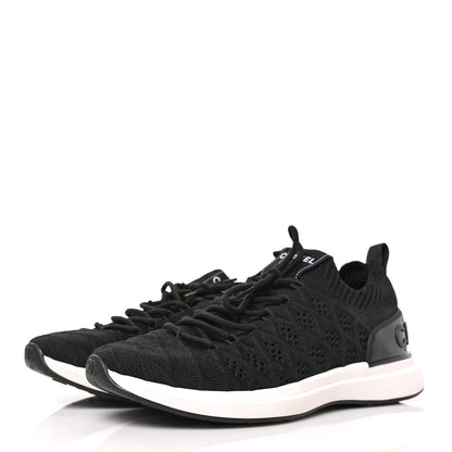 Chanel Fabric Logo Sneakers 39 Black 3 of 7