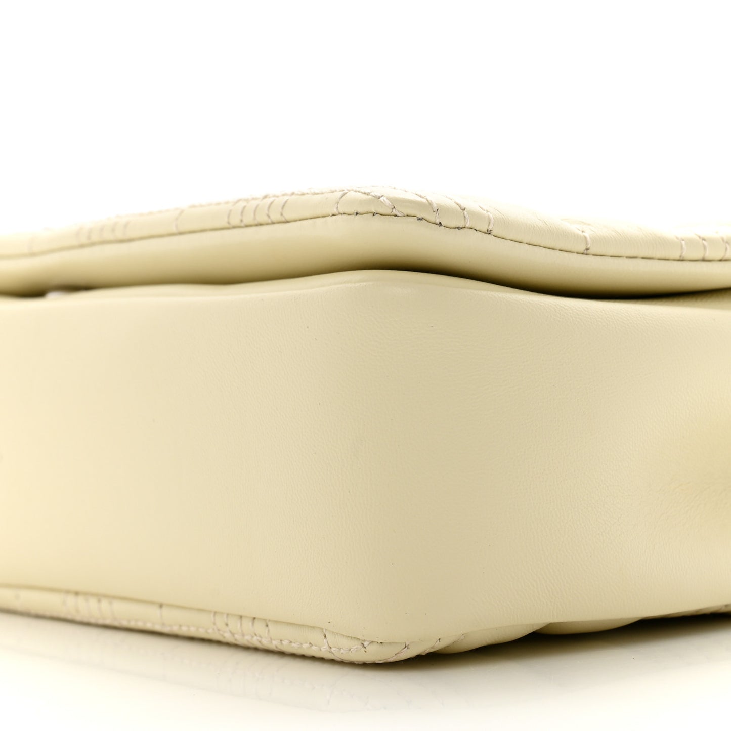 Lambskin Quilted Small Lola Bag Pale Vanille