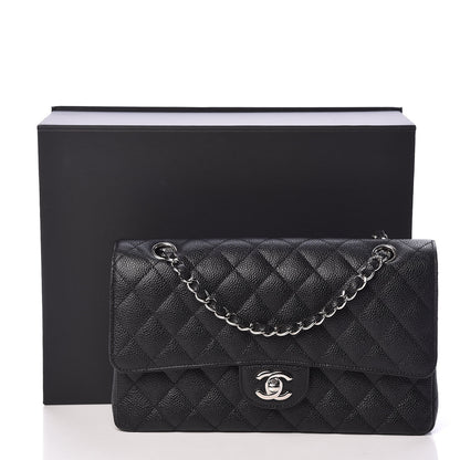 Chanel Caviar Quilted Medium Double Flap Black 12 of 12