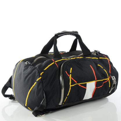 Givenchy Nylon Basketball Print Convertible Duffle Backpack Black 4 of 17