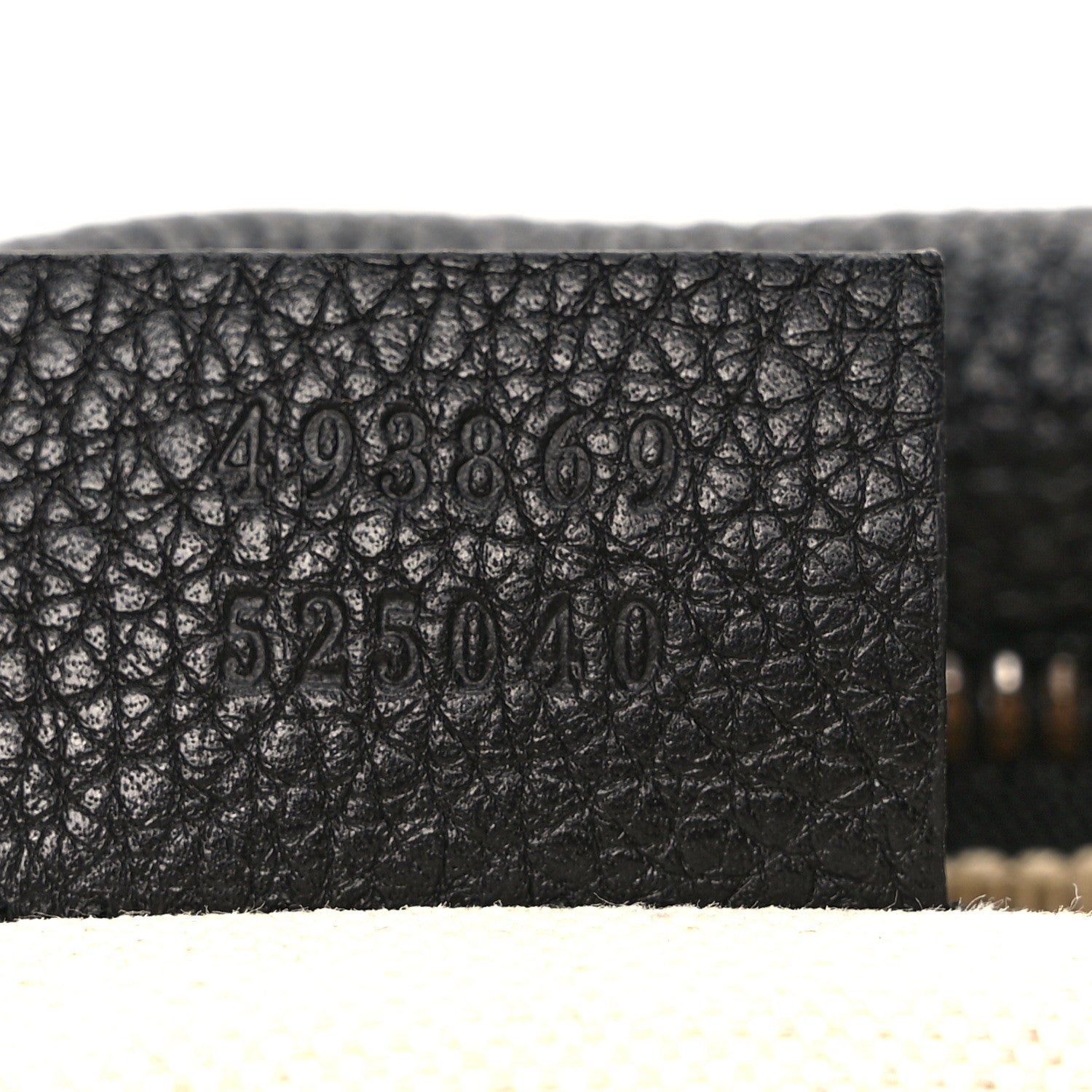 Gucci Grained Calfskin Logo Belt Bag Black 7 of 9