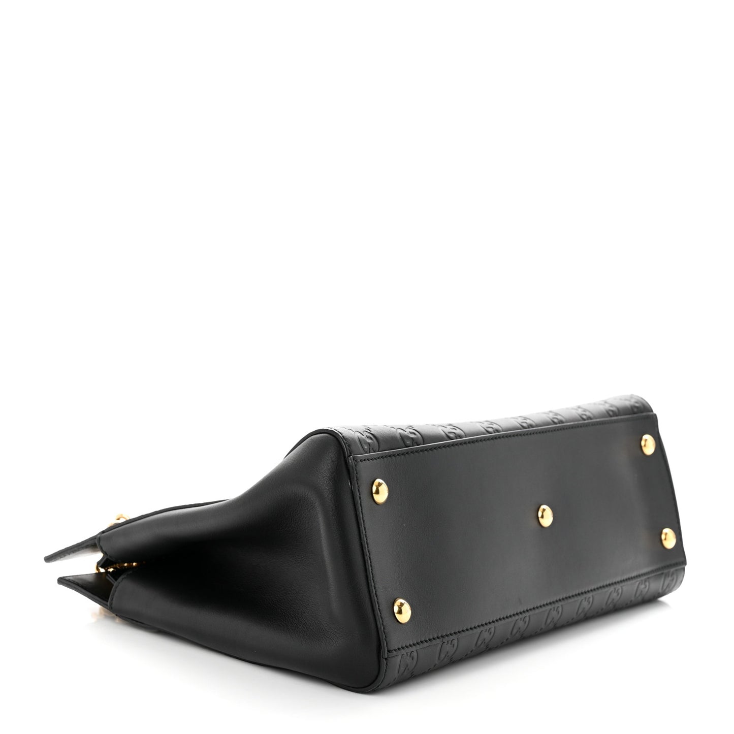 Guccissima Signature Medium Shoulder Tote Bag Black