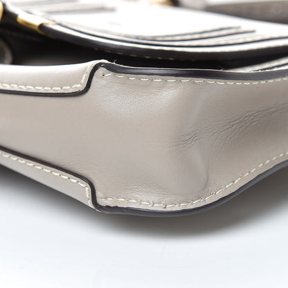 Chloe Shiny Calfskin Small Marcie Saddle Shoulder Bag Motty Grey 10 of 10