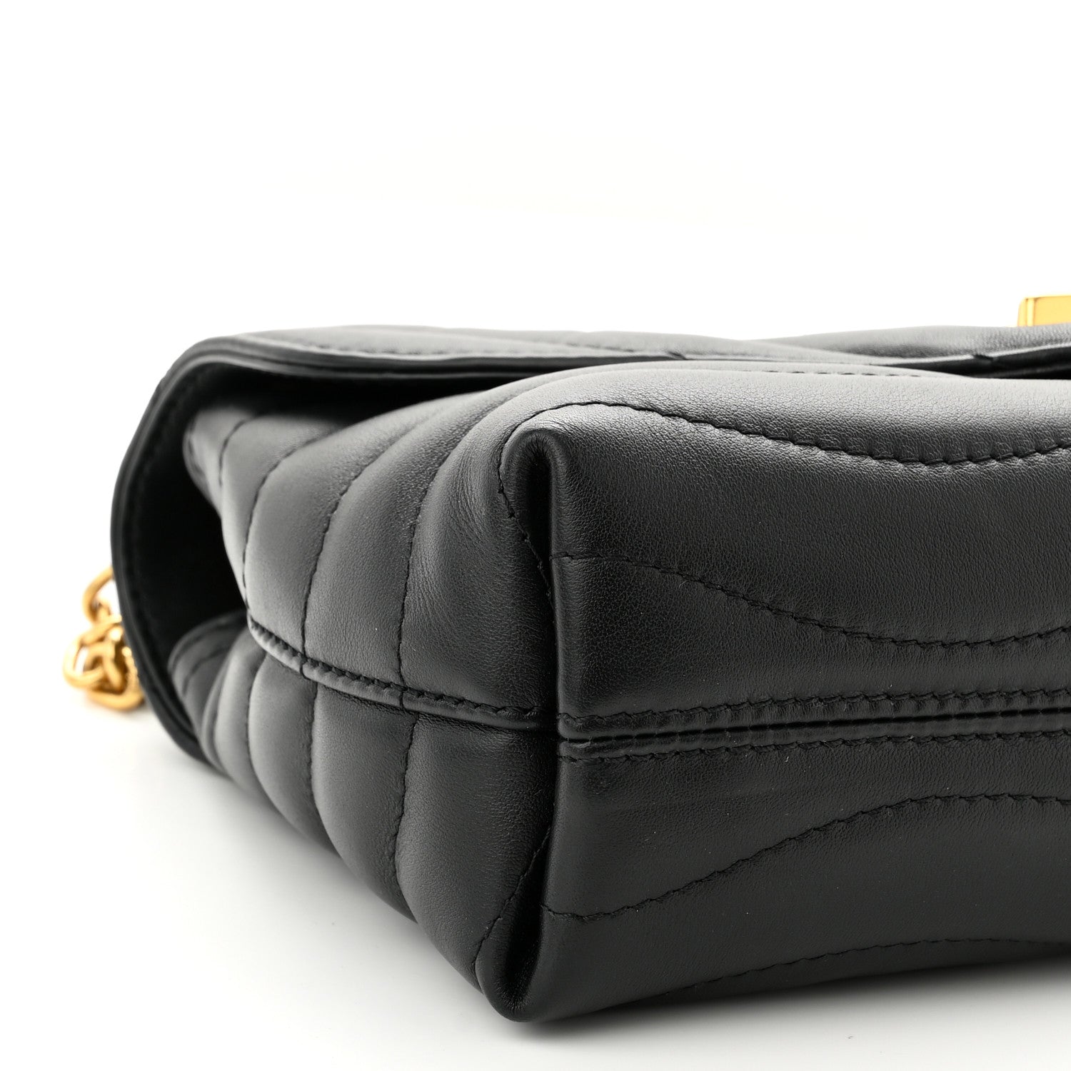 Louis Vuitton Calfskin LV New Wave Chain Bag Black 8 of 9