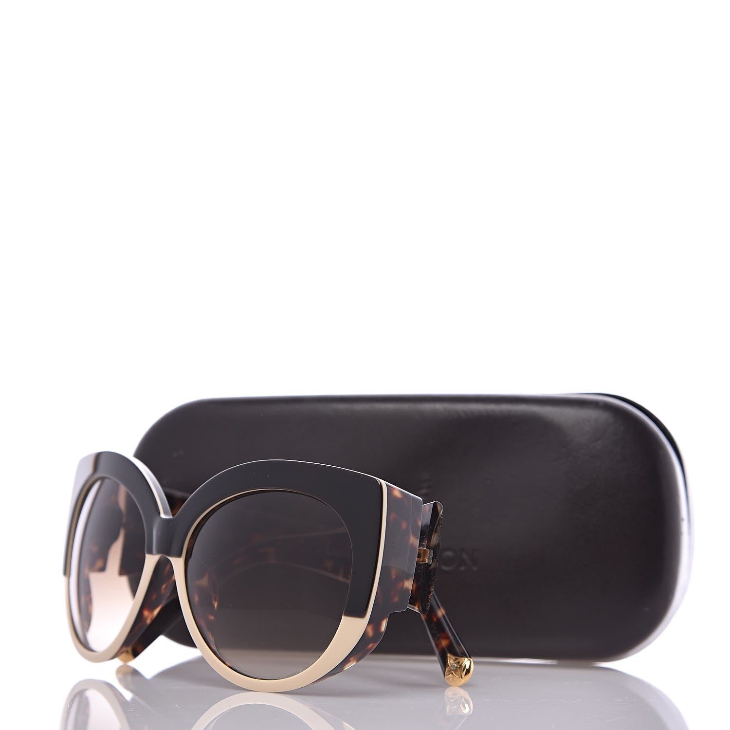 Louis Vuitton Acetate Cat Eye Sunglasses Z0588E Tortoise 7 of 7