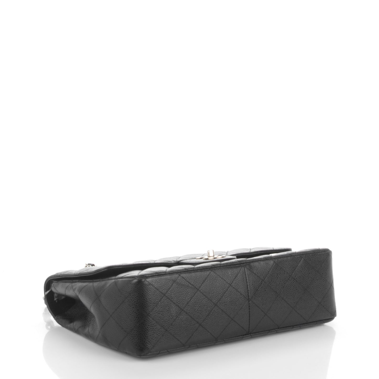 Caviar Quilted Jumbo Single Flap Black