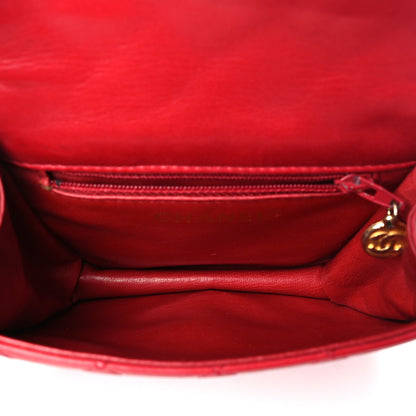 Chanel Lambskin Quilted Flap Waist Belt Bag 75 30 Red 5 of 12