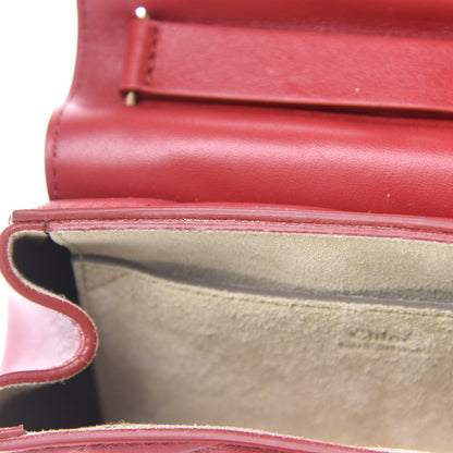 Chloe Calfskin Quilted Mini Drew Bijou Shoulder Bag Dahlia Red 9 of 13