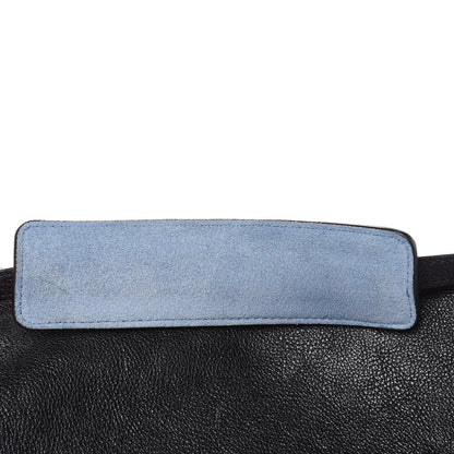 Prada Glace Calf Etiquette Flap Black Astrale 13 of 14