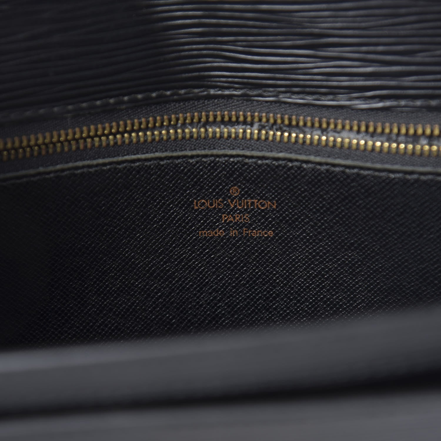 Louis Vuitton Epi Pochette Sellier Dragonne Clutch Black 8 of 11